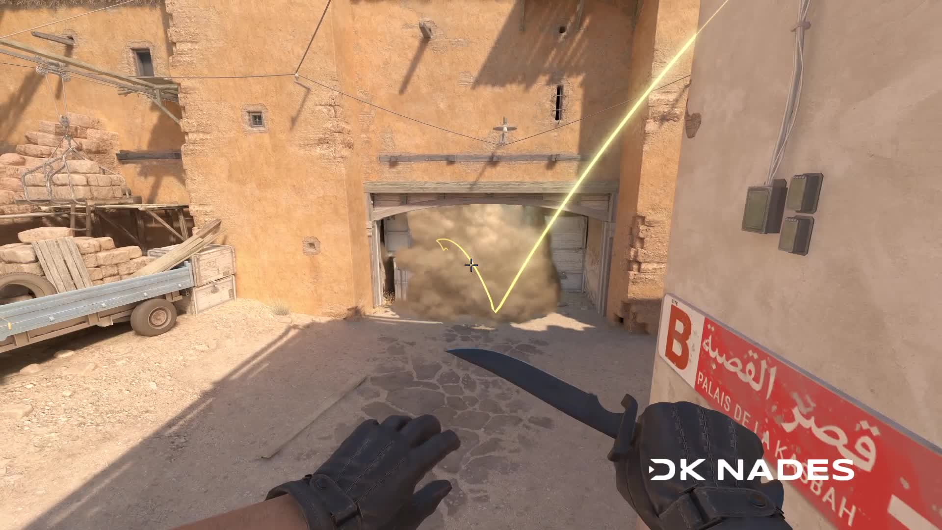 Mid to B smoke from catwalk
