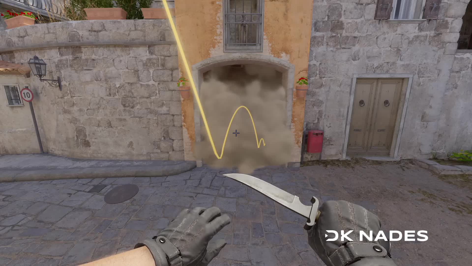 Arch smoke from second mid