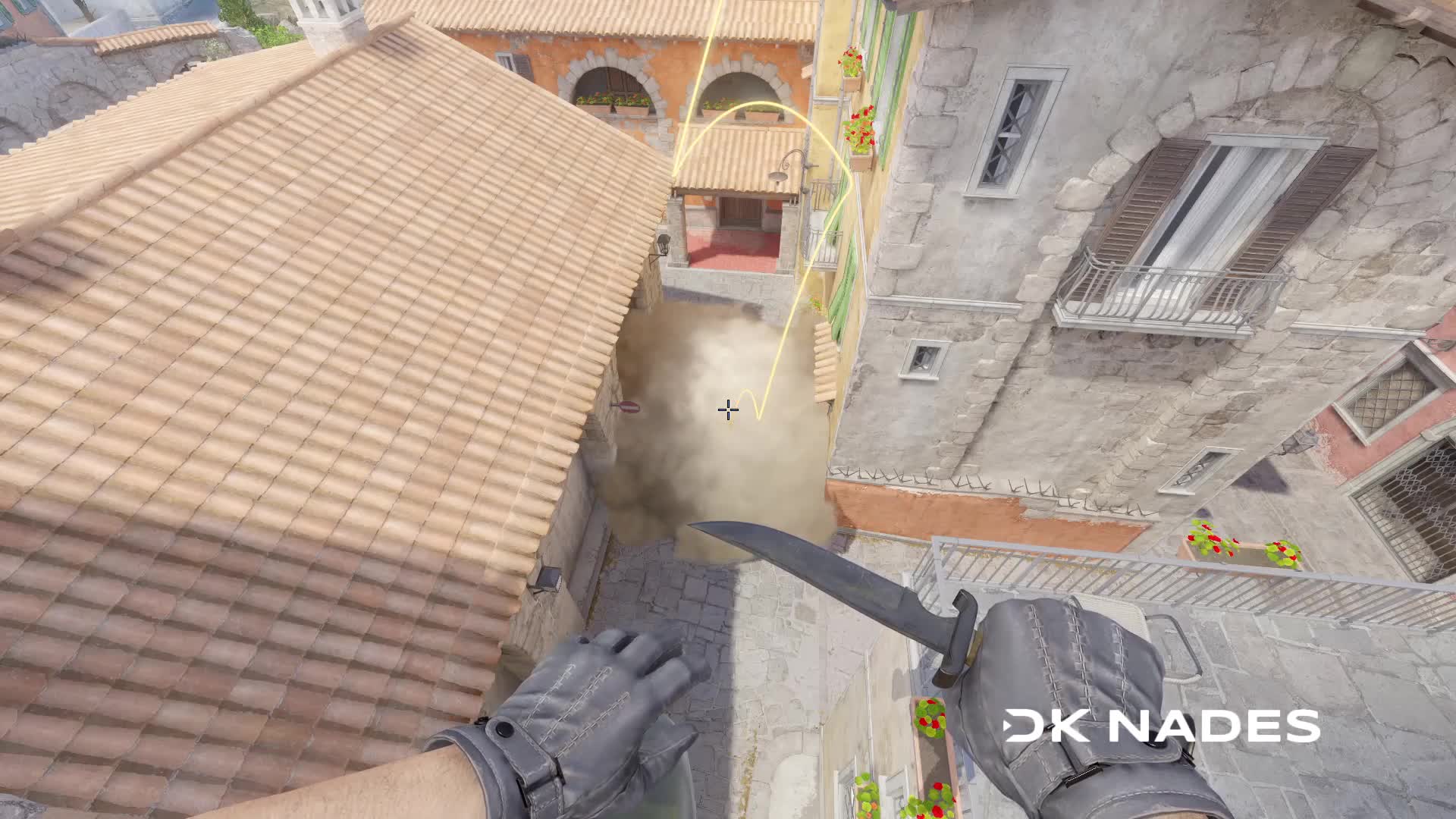 Short smoke from second mid