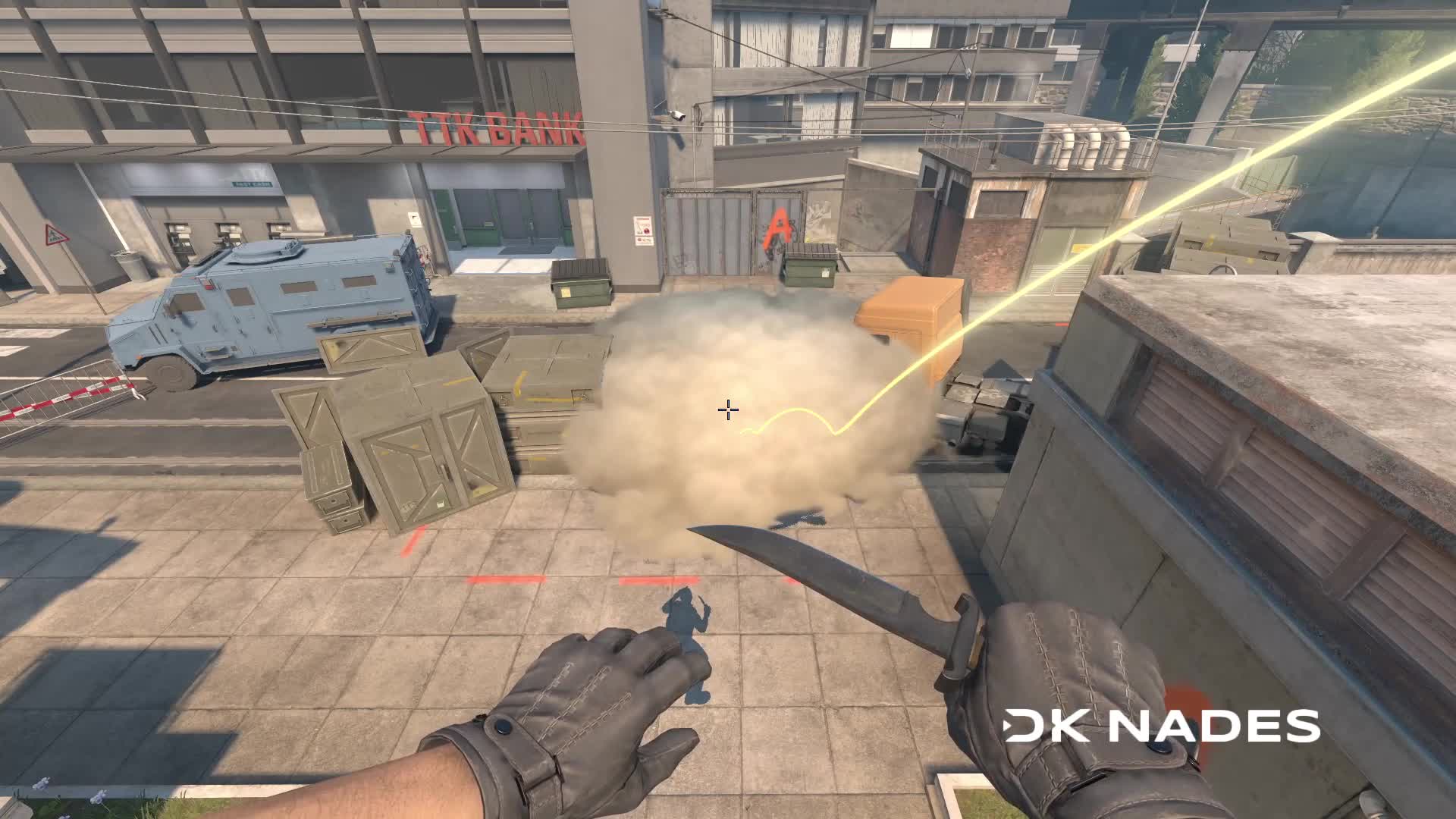 A site smoke from banana