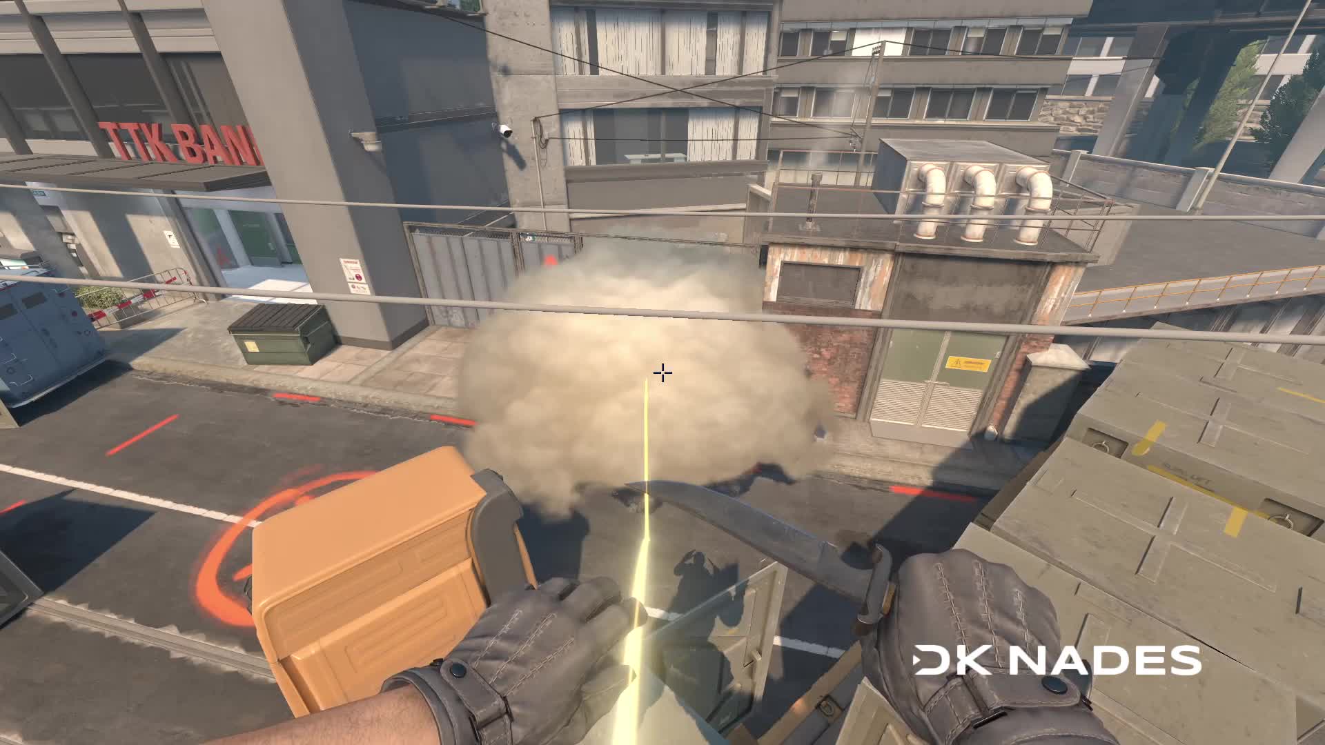 Dumpster smoke from banana