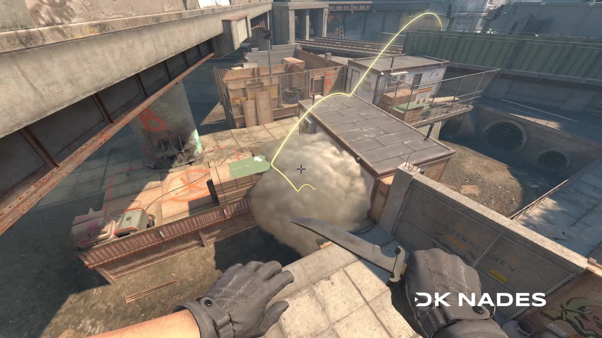 Bridge smoke from back alley
