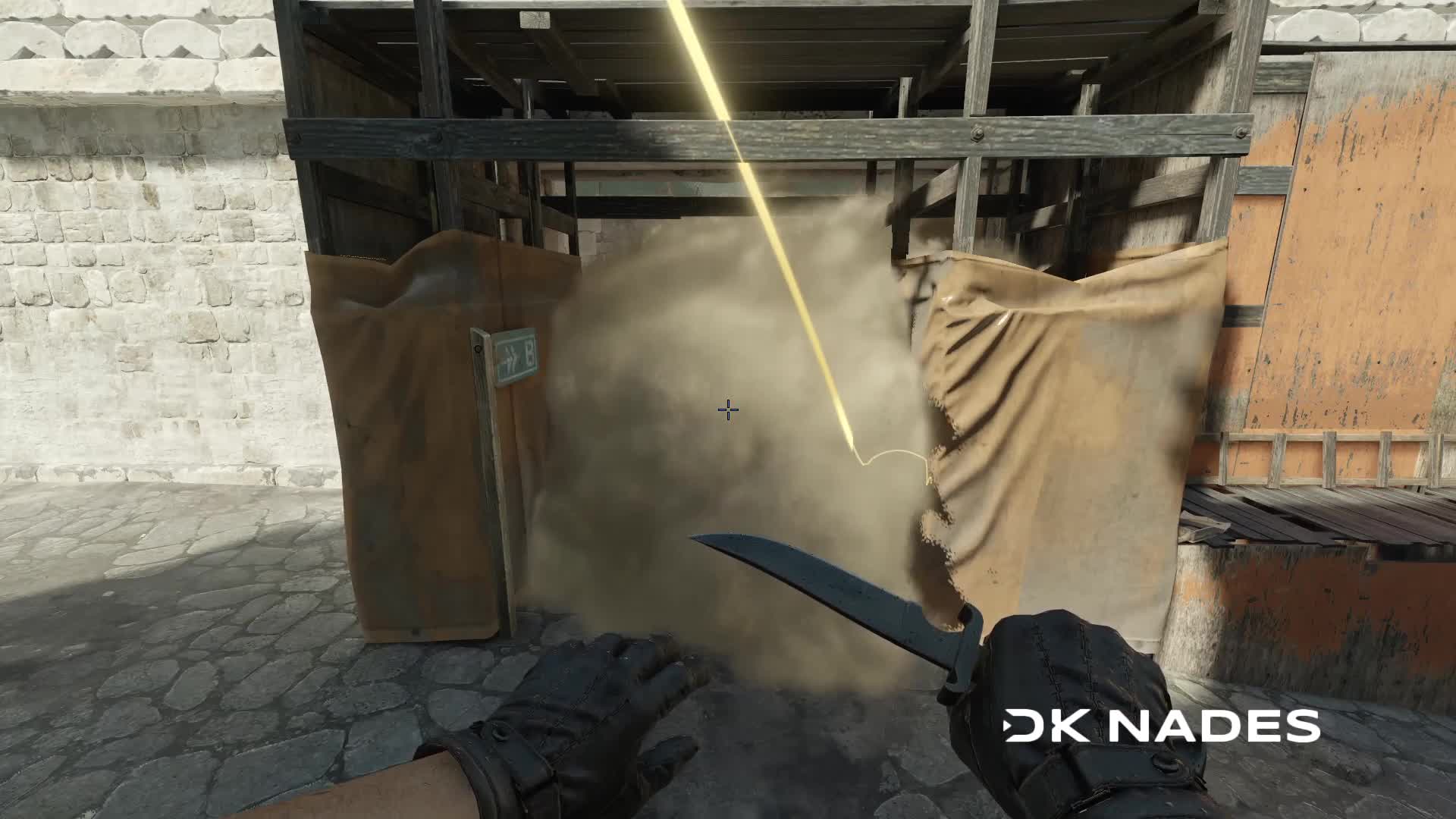 Cave smoke from corner on T spawn