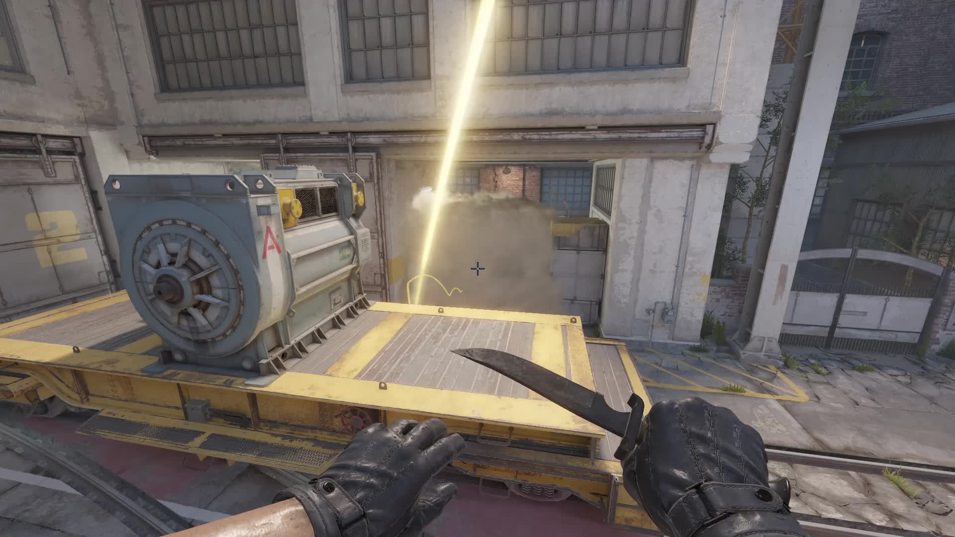Connector smoke from plate