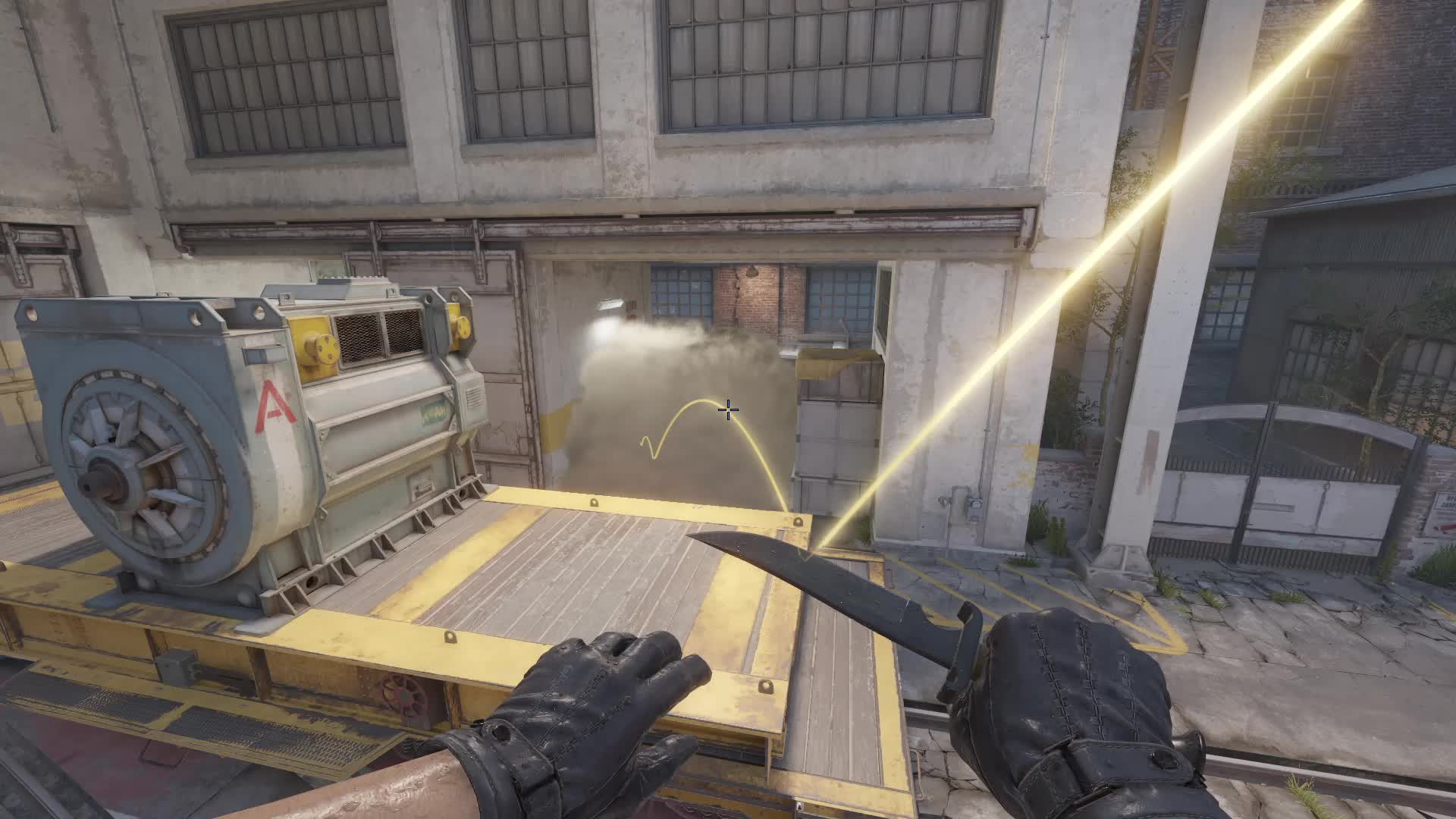 Connector smoke from T spawn