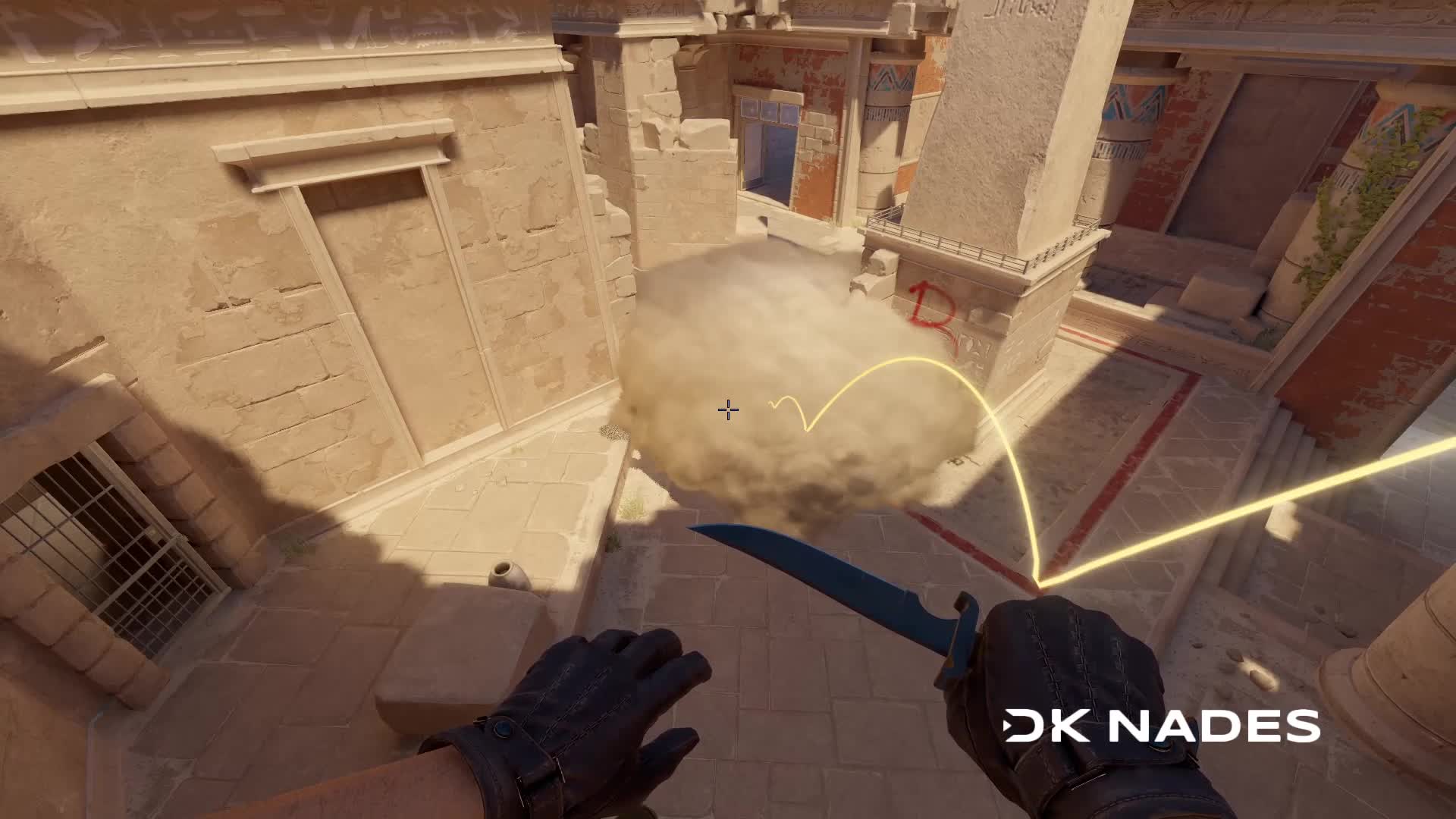 B Site Left Smoke from Ruins