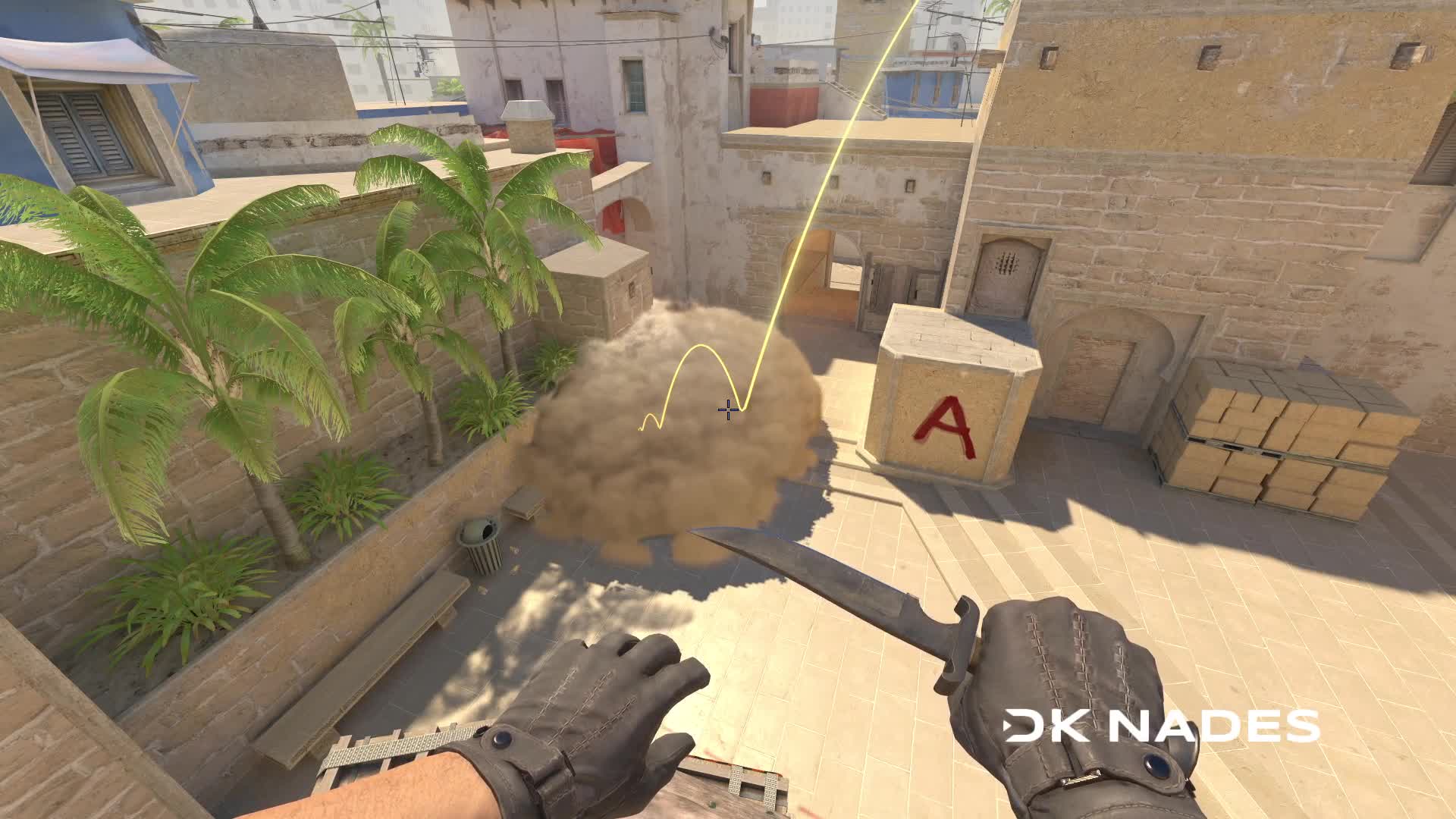 Under Stairs Smoke from T spawn