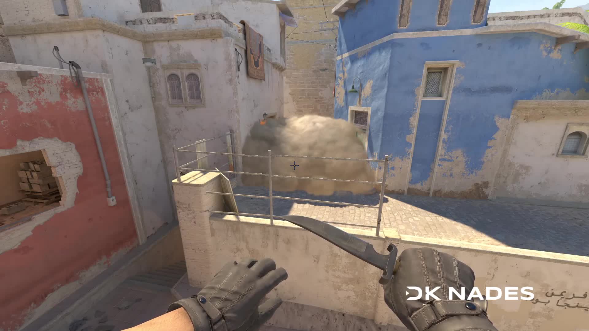 Short smoke from trash can