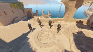 There are 5 spawn points in total, but instant smokes can only be thrown from 4 of them.