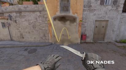 Arch smoke from second mid