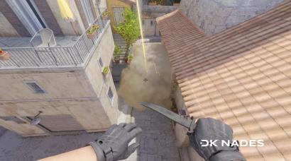 Long smoke from under balcony