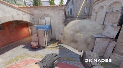 Coffins smoke from the banana wall