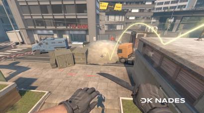 A site smoke from bench