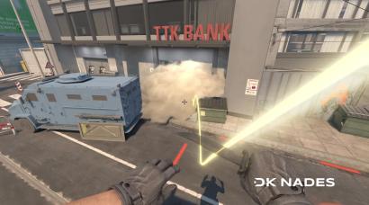 Bank smoke from mid