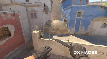 Short smoke from trash can