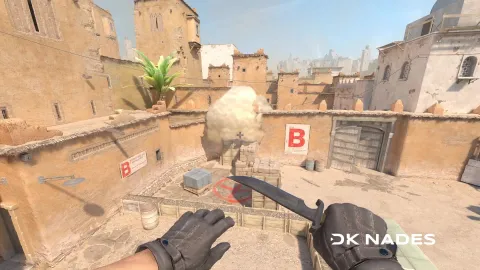 All B Window Smokes on Dust2